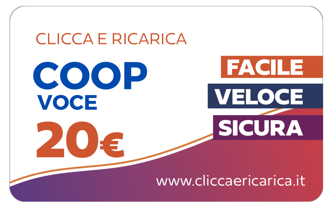 Immagine prodotto Ricarica Coop Voce