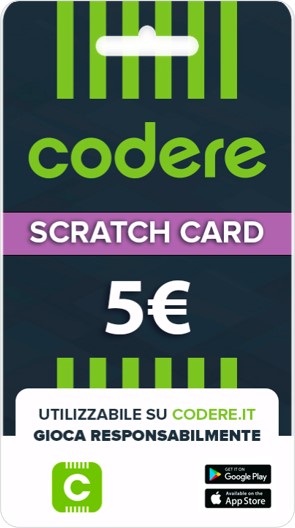 Immagine prodotto Codere Scratch Card 5€