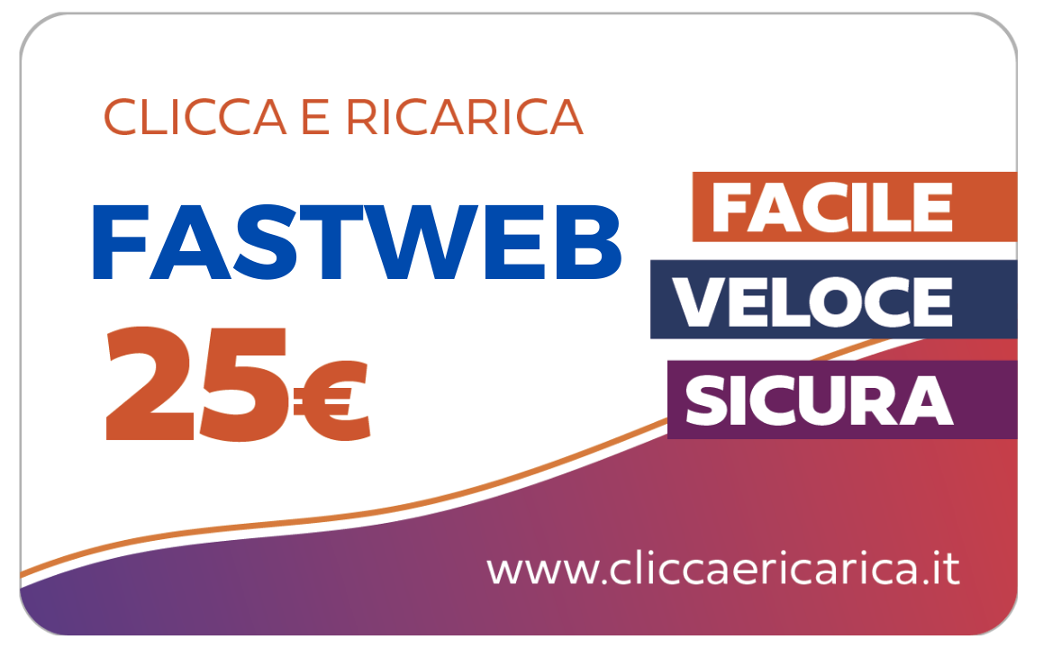 Immagine prodotto Ricarica Fastweb