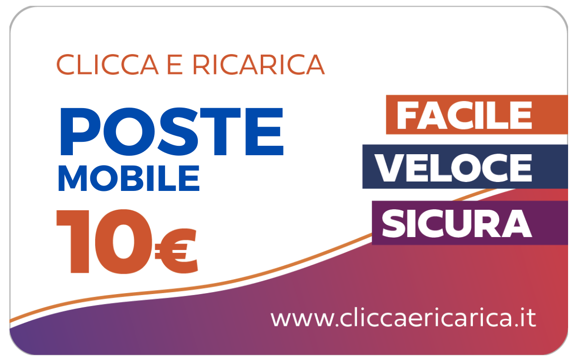 Immagine prodotto Ricarica Poste Mobile