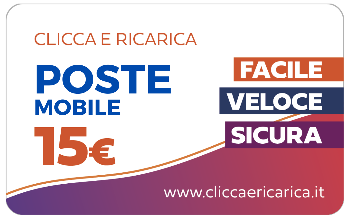 Immagine prodotto Ricarica Poste Mobile