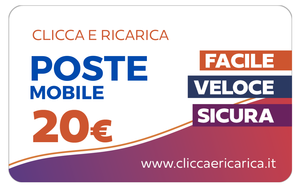 Immagine prodotto Ricarica Poste Mobile
