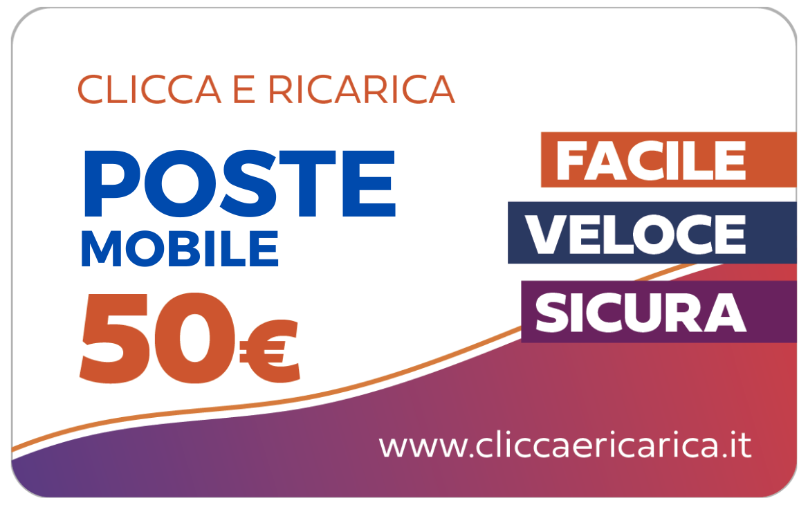 Immagine prodotto Ricarica Poste Mobile
