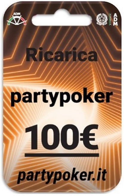 Immagine prodotto Ricarica Partypoker 100€