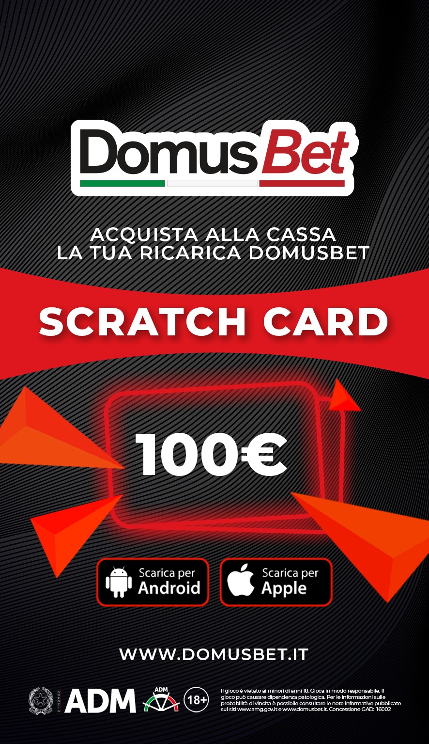Immagine prodotto Ricarica DomusBet 100€