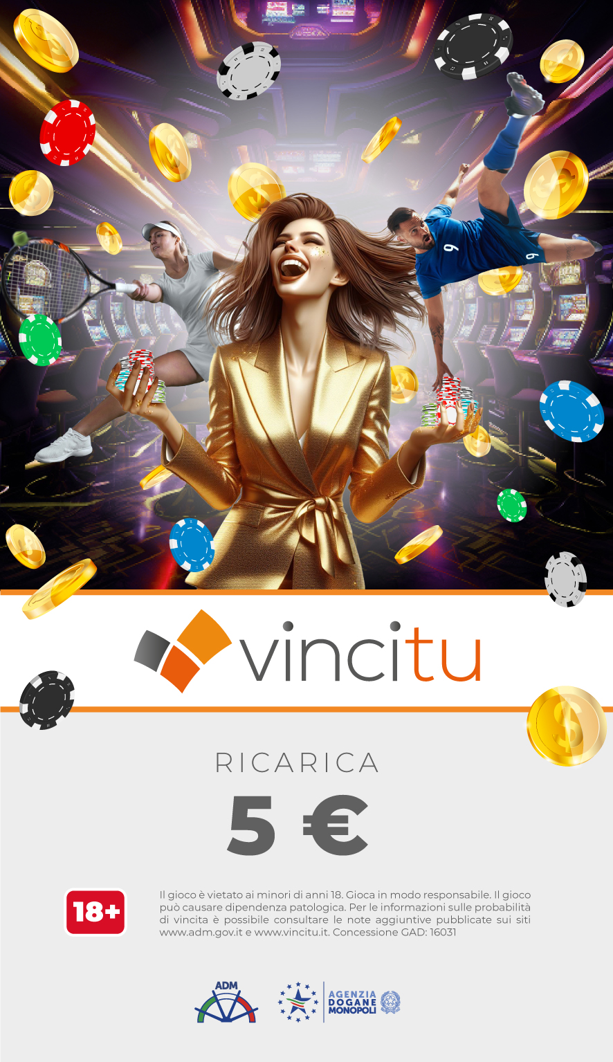 Immagine prodotto Ricarica Vincitu 5€