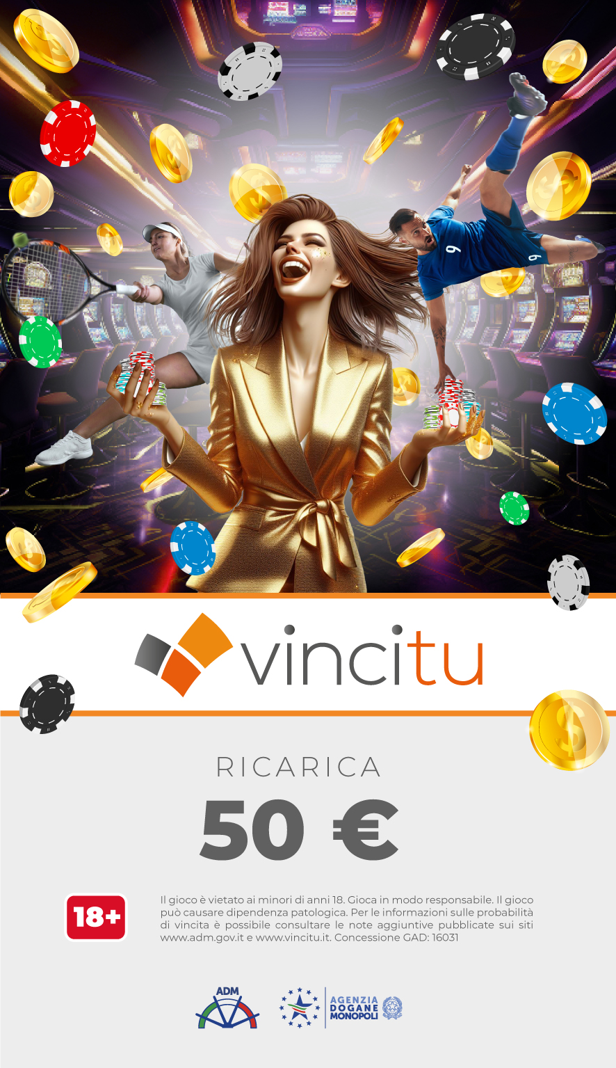 Immagine prodotto Ricarica Vincitu 50€