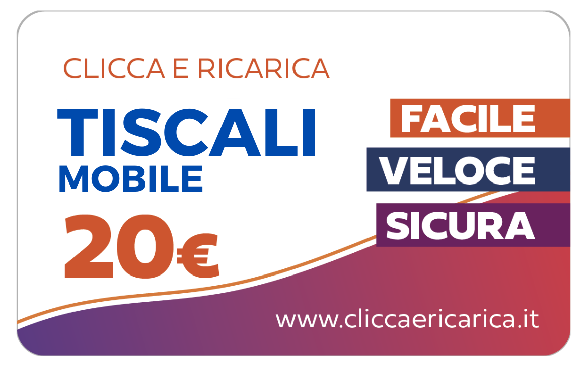 Immagine prodotto Ricarica Tiscali