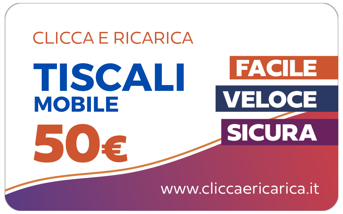 Immagine prodotto Ricarica Tiscali