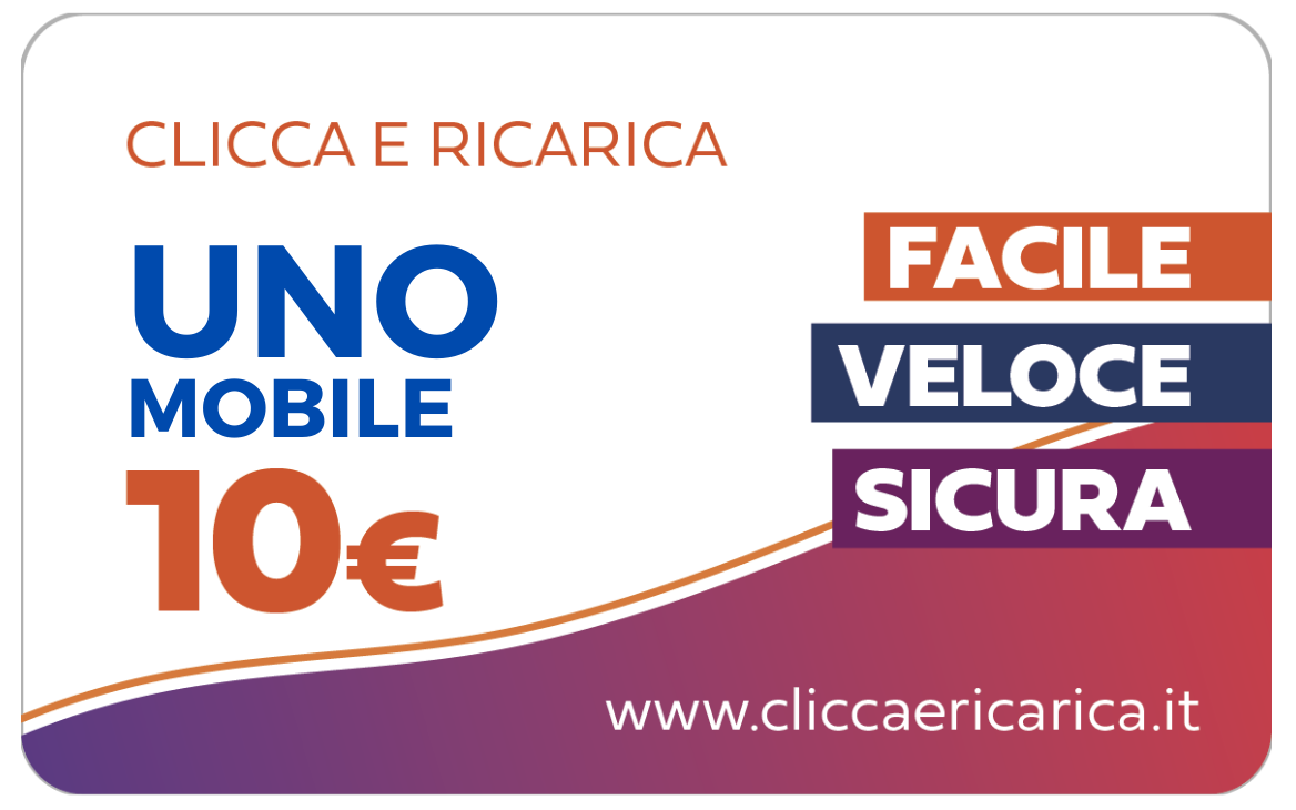 Immagine prodotto Ricarica Uno Mobile