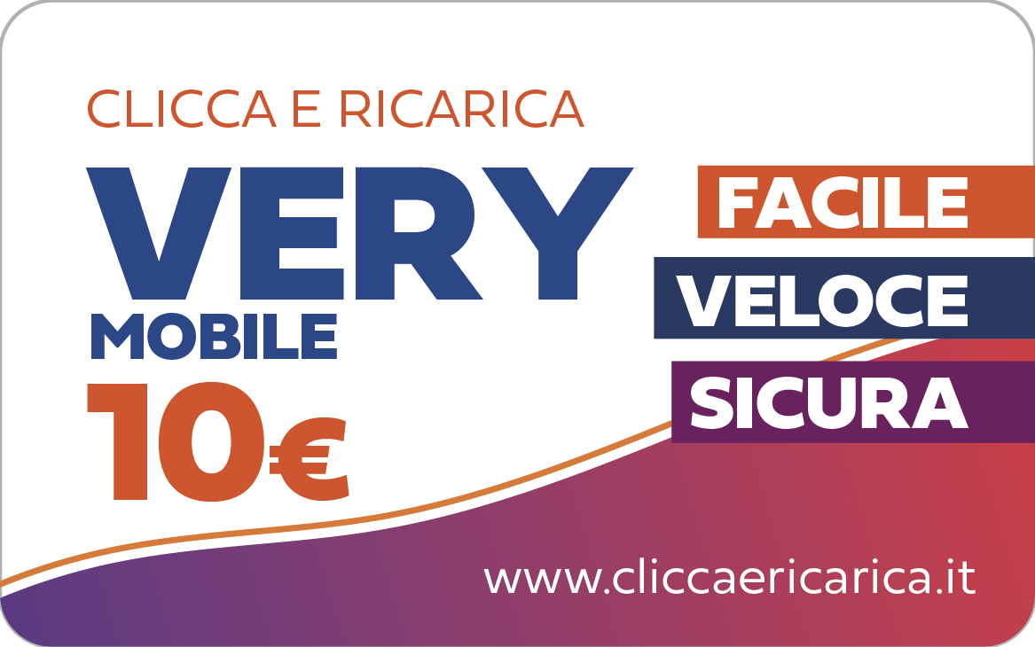 Immagine prodotto Ricarica Very Mobile