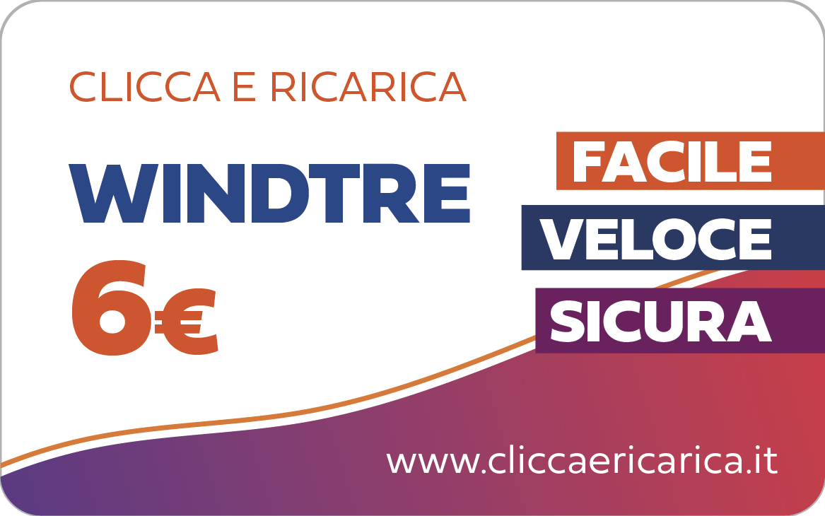 Immagine prodotto Ricarica Windtre