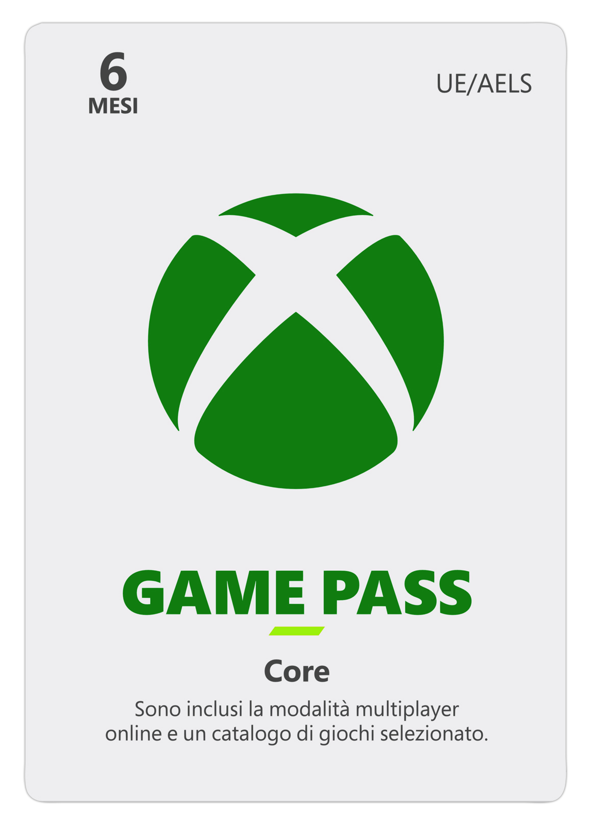 Immagine prodotto Xbox Game Pass Core 6 mesi