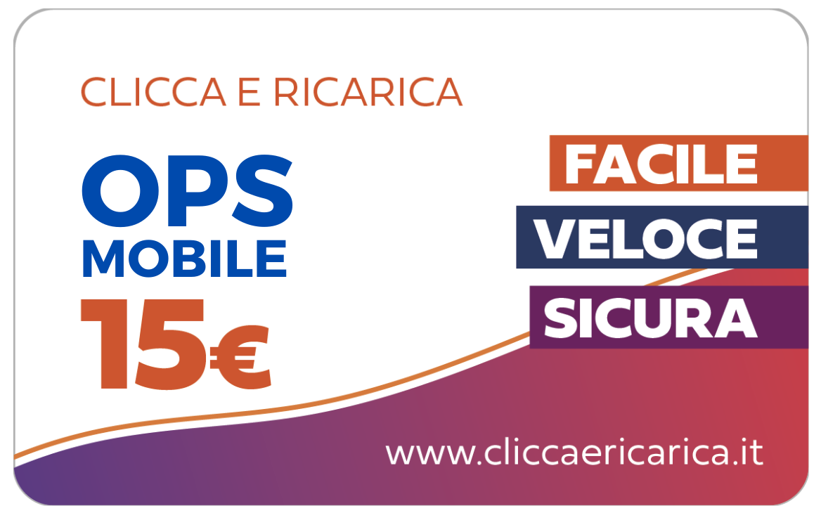 Immagine prodotto Ricarica Ops!mobile